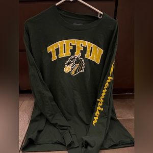 Green, Tiffin University Champion Long sleeve shirt